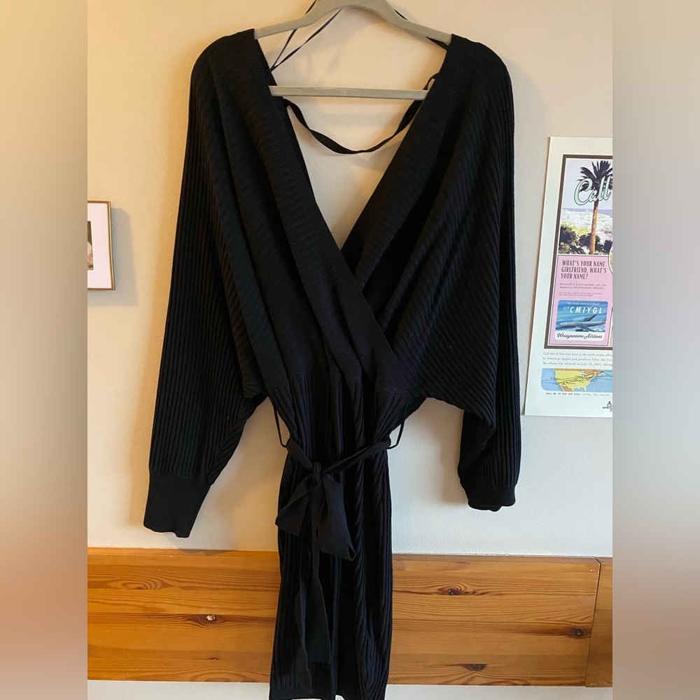 Mendocino Black Sweater Dress